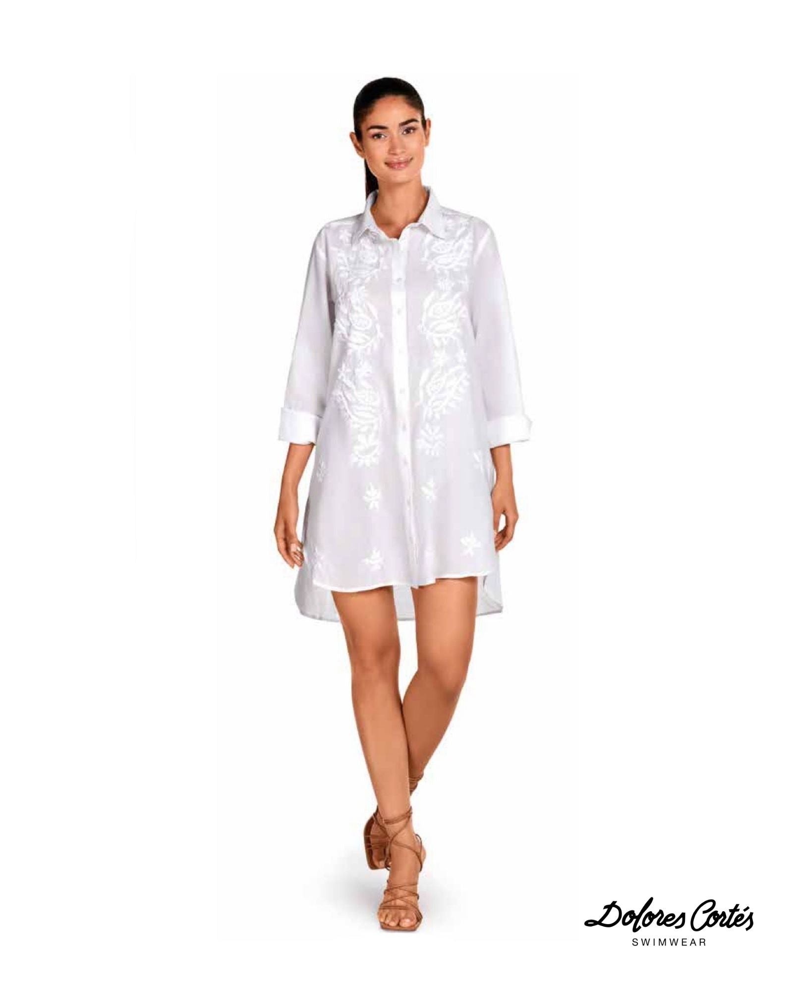 Copricostume Camicia Ricamata