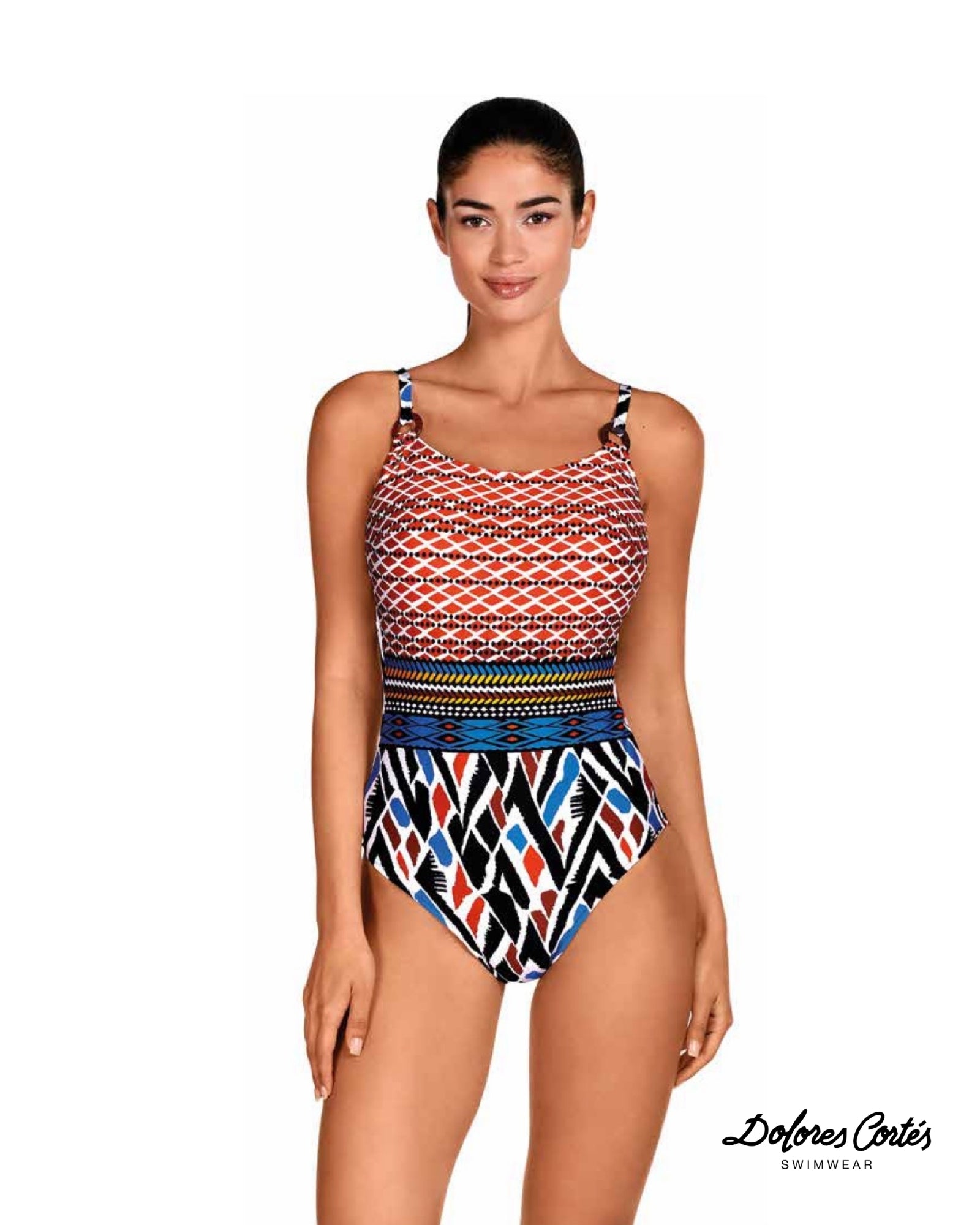 Costume Intero Geometrico Multicolor
