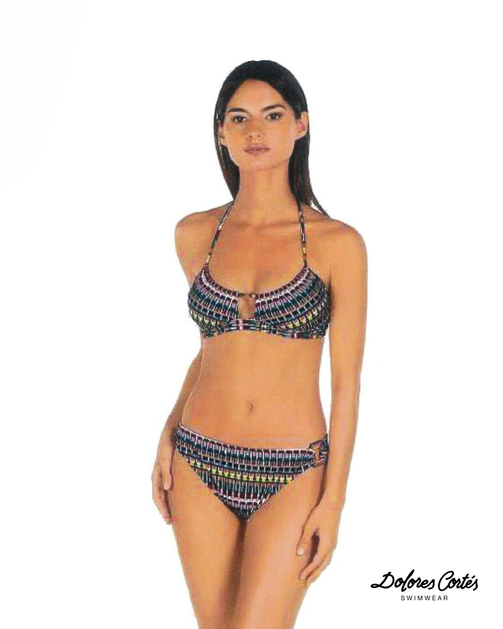 Bikini a Texture Multicolore